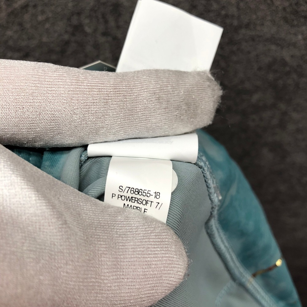 NWT Old Navy PowerSoft 7/8 Leggings Girls 8 (M) Blue Marble High Rise Active - Picture 10 of 10
